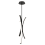 WAC Lighting Tusk 3 Light 8" Wide LED Mini Pendant - 2700K Black