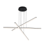 WAC Lighting Stack 3 Light 48" Wide Integrated LED Chandelier Black