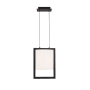 WAC Lighting Park Avenue 9" Wide 3000K LED Drum Pendant Black