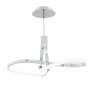 WAC Lighting Mobius 33" Wide LED Abstract Linear Pendant Chrome