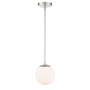 WAC Lighting Niveous 7" Wide LED Mini Pendant Brushed Nickel