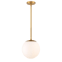 WAC Lighting Niveous 10" Wide LED Pendant Aged Brass