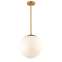 WAC Lighting Niveous 14" Wide LED Pendant Aged Brass