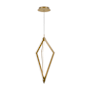 WAC Lighting Tribeca 8" Wide LED Mini Pendant Aged Brass