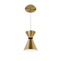 WAC Lighting Pin Up 6" Wide LED Mini Pendant Aged Brass / Black