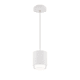 WAC Lighting Cloak 5" Wide LED Mini Pendant White