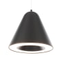 WAC Lighting Kone 6" Wide LED Mini Pendant Black