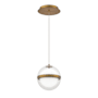 WAC Lighting Cyllindra 6" Wide LED Mini Pendant Aged Brass