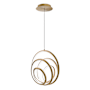 WAC Lighting Hoopla 13" Wide LED Pendant Aged Brass