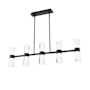 WAC Lighting Hourglass 36" Wide LED Linear Pendant Black
