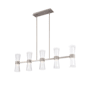 WAC Lighting Hourglass 36" Wide LED Linear Pendant Brushed Nickel