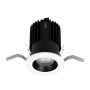 WAC Lighting Volta 2" Shallow Regressed Downlight with LED Light Engine and 40 Degree Flood Beam Spread Black White / 3000K / 90CRI