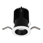WAC Lighting Volta 2" Downlight with LED Light Engine and 60 Degree Wide Flood Beam Spread Black White / 3000K / 85CRI