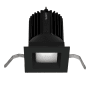 WAC Lighting Volta 2" Shallow Regressed Downlight with LED Light Engine and 40 Degree Flood Beam Spread Black / 2700K / 85CRI