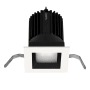 WAC Lighting Volta 2" Shallow Regressed Downlight with LED Light Engine and 40 Degree Flood Beam Spread Black White / 3000K / 85CRI