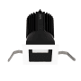 WAC Lighting Volta 2" Square Downlight with LED Light Engine and 25 Degree Narrow Beam Spread Black White / 2700K / 85CRI
