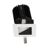 WAC Lighting Volta 2" Square Wall Wash Trim with LED Light Engine and Asymmetrical Beam Spread Black White / 3000K / 90CRI