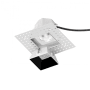 WAC Lighting Aether 3.5" Square Invisible Trim with LED Light Engine and 45 Degree Flood Beam Spread Black / 2700K / 85CRI