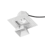 WAC Lighting Aether 3.5" Square Invisible Trim with LED Light Engine and 45 Degree Flood Beam Spread White / 2700K / 85CRI