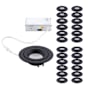 WAC Lighting Pack of (24) Lotos 4-1/2" Integrated LED Adjustable Recessed Trim and Remodel Housing- IC Rated and Airtight Black
