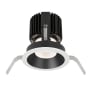 WAC Lighting Volta 4.5" Round Shallow Regressed Trim with LED Light Engine and 15 Degree Spot Beam Spread Black White / 3500K / 85CRI