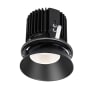 WAC Lighting Volta 4.5" Round Invisible Downlight Trim with LED Light Engine and 25 Degree Narrow Beam Spread Black / 3500K / 85CRI