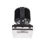 WAC Lighting Volta 4.5" Square Invisible Adjustable Trim with LED Light Engine and 25 Degree Narrow Beam Spread White / 2700K / 85CRI