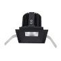 WAC Lighting Volta 4.5" Square Shallow Regressed Trim with LED Light Engine and 60 Degree Wide Beam Spread Black / 2700K / 85CRI