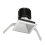 WAC Lighting Volta 4.5" Square Downlight Trim with LED Light Engine and 60 Degree Wide Beam Spread Haze / 3000K / 85CRI