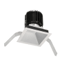 WAC Lighting Volta 4.5" Square Downlight Trim with LED Light Engine and 60 Degree Wide Beam Spread Haze White / 3000K / 85CRI