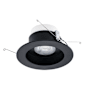 WAC Lighting Lotos 5" Integrated LED Open Recessed Trim and Remodel Housing- IC Rated and Airtight Black