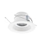WAC Lighting Lotos 5" Integrated LED Open Recessed Trim and Remodel Housing- IC Rated and Airtight White