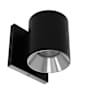WAC Lighting Zoron 4" Tall 5-CCT LED Round Outdoor Wall Sconce - Flood 45° Beam Spread Black / Chrome