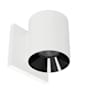 WAC Lighting Zoron 4" Tall 5-CCT LED Round Outdoor Wall Sconce - Flood 45° Beam Spread White / Black