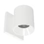 WAC Lighting Zoron 4" Tall 5-CCT LED Round Outdoor Wall Sconce - Flood 45° Beam Spread White / White