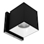 WAC Lighting Zoron 4" Tall 5-CCT LED Square Outdoor Wall Sconce - Flood 45° Beam Spread Black / White