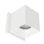 WAC Lighting Zoron 4" Tall 5-CCT LED Square Outdoor Wall Sconce - Flood 45° Beam Spread White / White