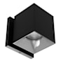 WAC Lighting Zoron 4" Tall 5-CCT LED Square Outdoor Wall Sconce - Narrow 25° Beam Spread Black / Chrome