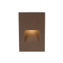 WAC Lighting LEDme 5" Tall LED Step and Wall Light with Clear Lens - 277 Volt Bronze