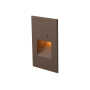 WAC Lighting Single WAC 120V Step Light 3" Wide 120V LED Step Light Bronze