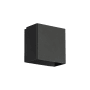 WAC Lighting Boxi 2 Light 5" Tall LED Wall Sconce Set to 3500K Black