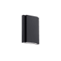 WAC Lighting Layne 2 Light 8" Tall LED Wall Sconce Set to 3000K Black