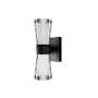 WAC Lighting Hourglass 10" Tall LED Wall Sconce Black