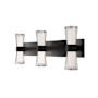 WAC Lighting Hourglass 10" Tall LED Wall Sconce Black
