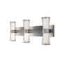 WAC Lighting Hourglass 10" Tall LED Wall Sconce Brushed Nickel