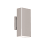 WAC Lighting Edgey 10" Tall Switchable Color Temperature LED Wall Sconce - Set to 3500K Brushed Aluminum