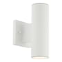 WAC Lighting Cylinder 2 Light 10" Tall LED Outdoor Wall Sconce White