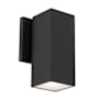 WAC Lighting Cubix 8" Tall LED Outdoor Wall Sconce Black