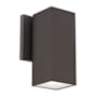 WAC Lighting Cubix 8" Tall LED Outdoor Wall Sconce Bronze