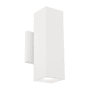 WAC Lighting Cubix 2 Light 10" Tall LED Outdoor Wall Sconce White